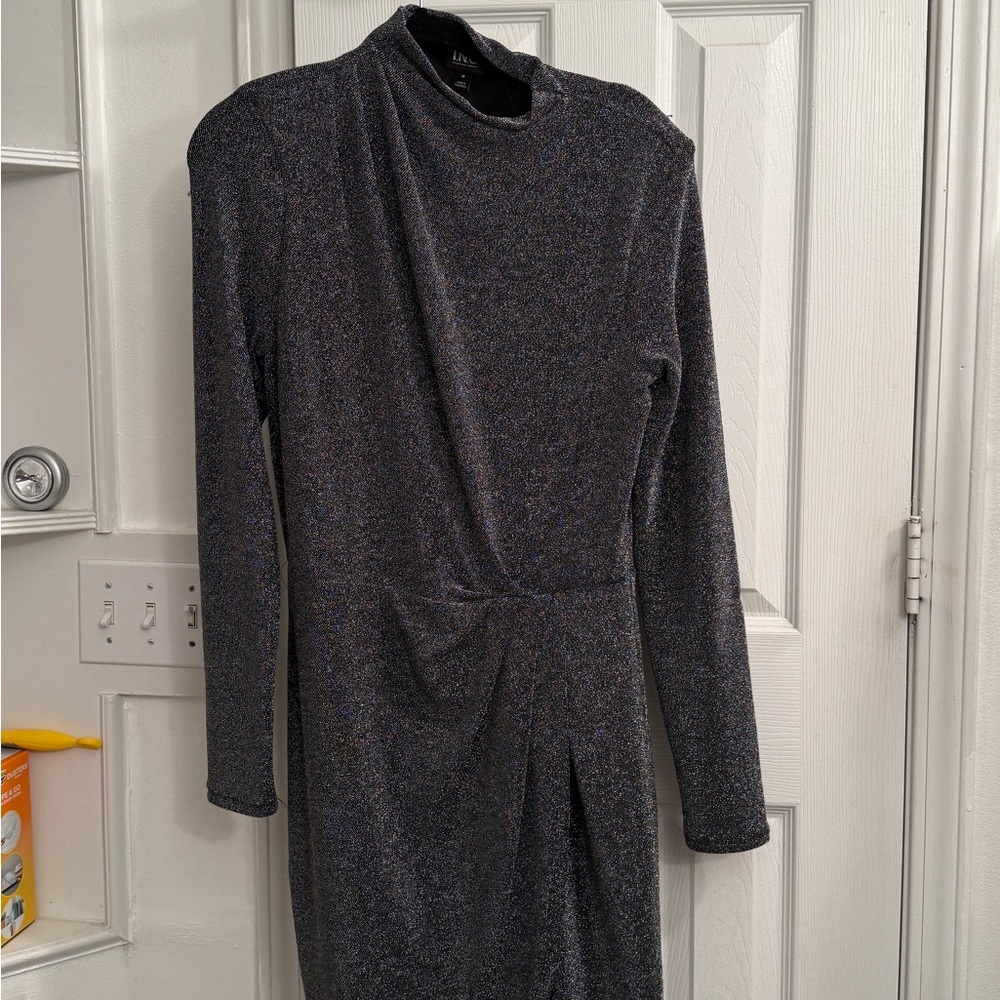 INC International Concepts Gray Ruched Bodycon Dress